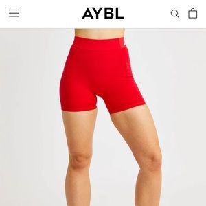NWT AYBL Red Training Short